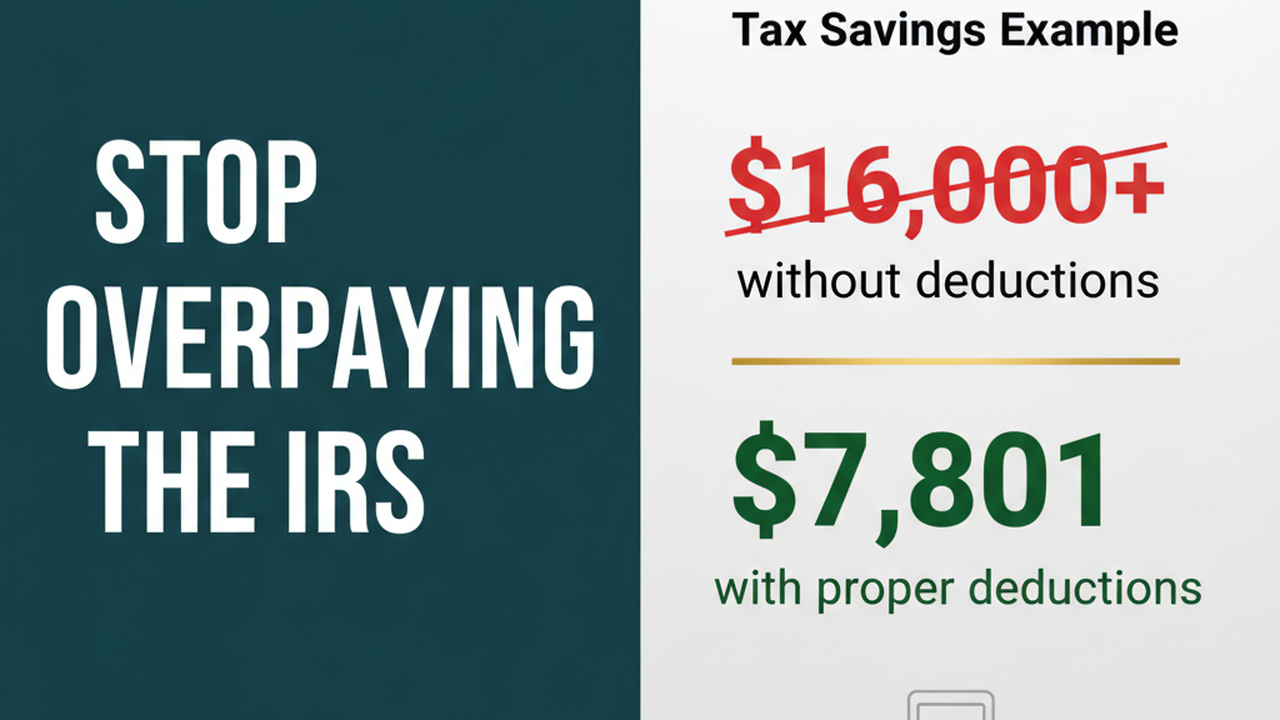 Tax savings chart &mdash; how deductions reduce your tax bill